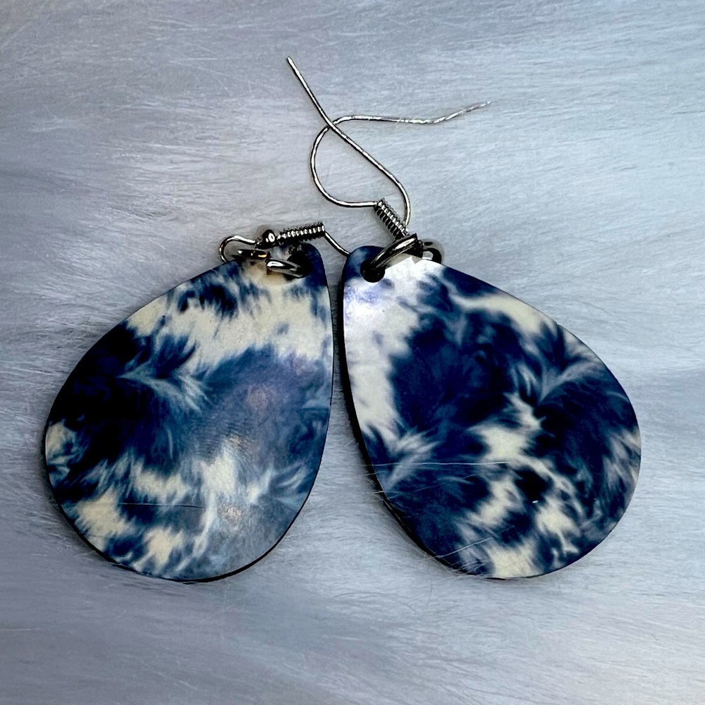 Cowprint earrings